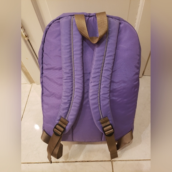 LL Bean Deluxe Backpack Reflective Strip Padded Straps olive green color - Picture 7 of 9